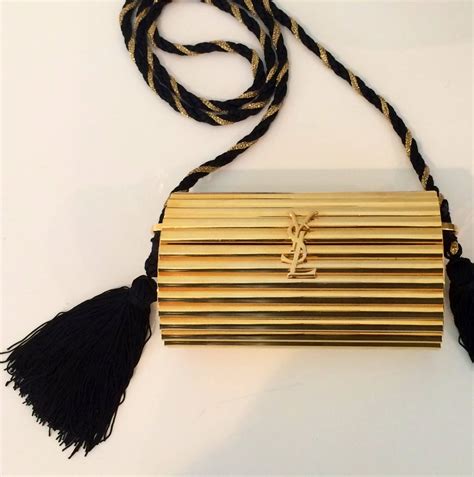 pre owned ysl clutch|ysl evening bag with tassel.